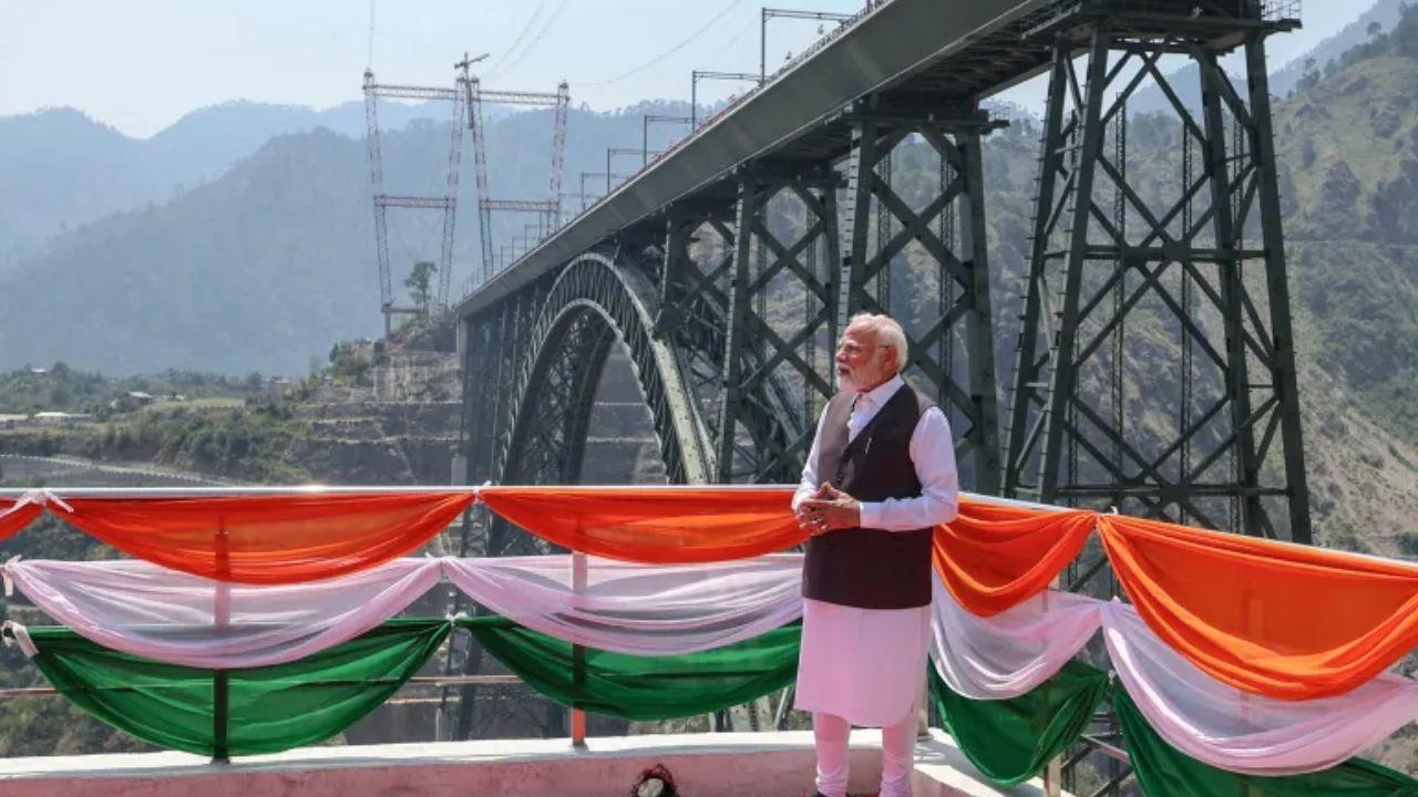 Modi Inaugurates World's Highest Rail Arch Bridge in Kashmir