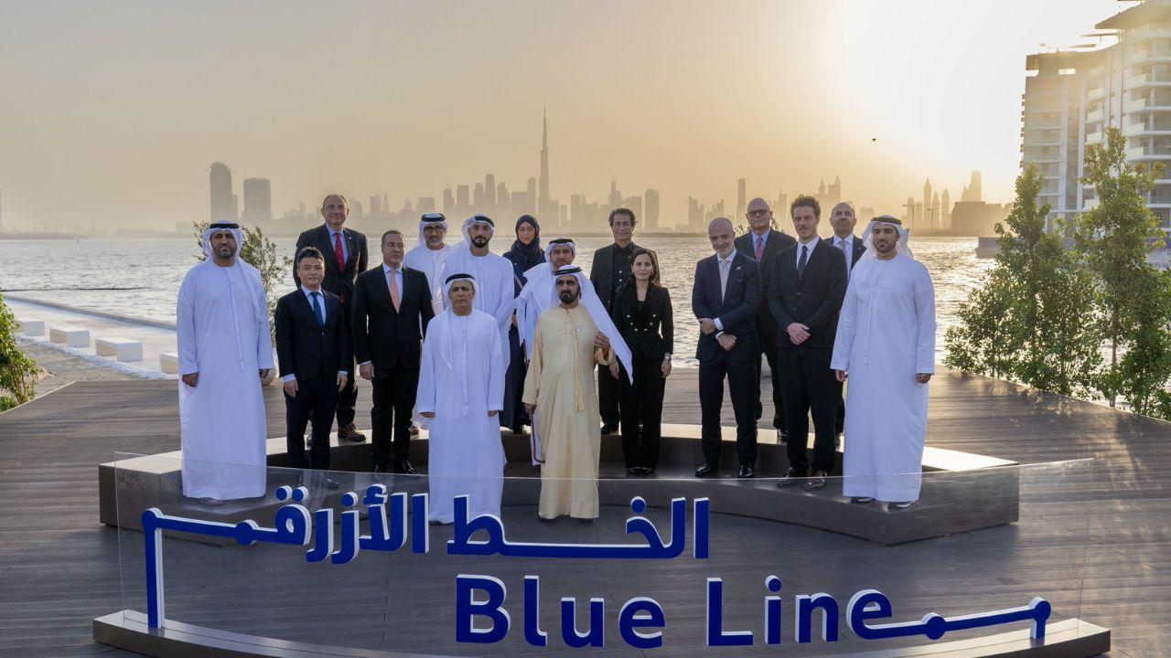 Dubai Ruler Lays Foundation for World’s Tallest Metro Station on Blue Line