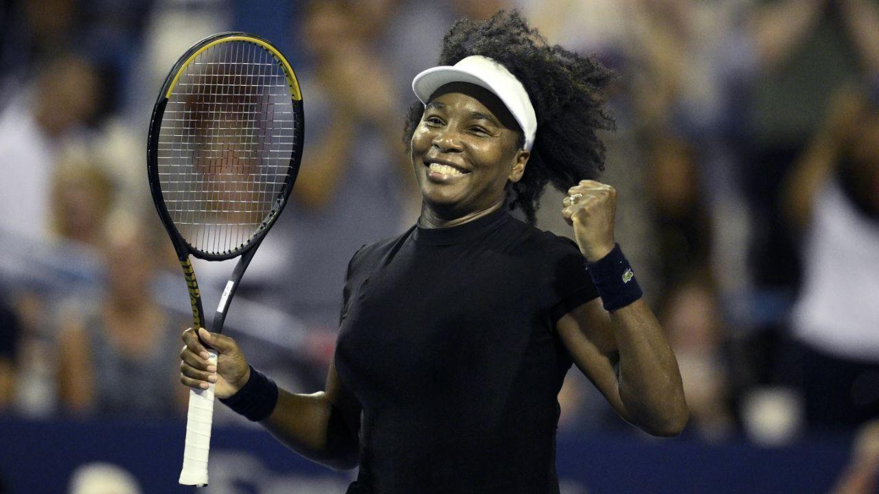 Venus Williams wins at 45 stuns DC Open with big serves