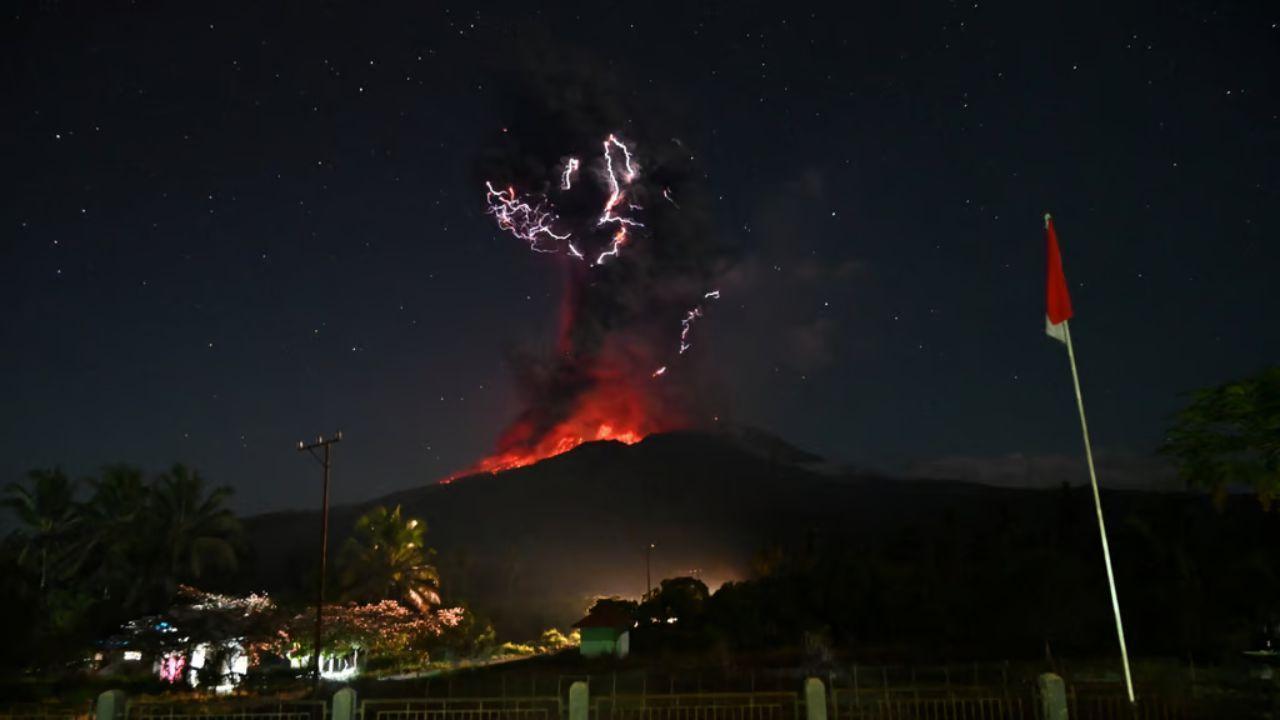 Lewotobi Volcano Erupts Again Sends Ash 18km Into the Sky