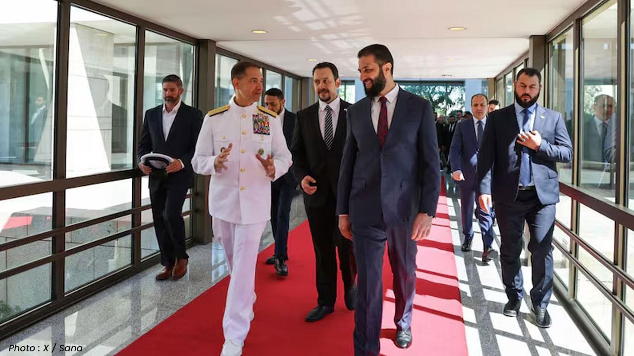 Syrian President Meets US Military Chief to Boost Security and Stability