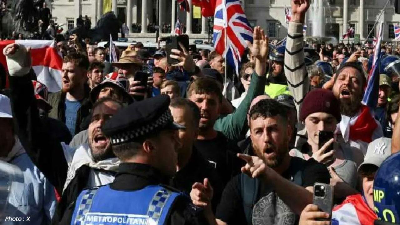 Massive Anti-Immigration Rally in London Sees 150,000 Protesters Gather