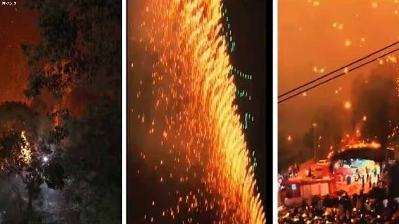 China Drone Show Fire in Liuyang Sparks Panic No Injuries Reported