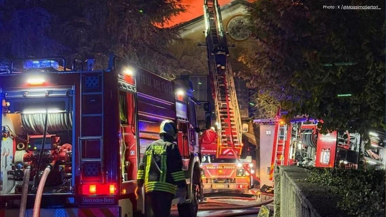 Historic Bernaga Monastery in Italy Damaged by Fire, Nuns Safe