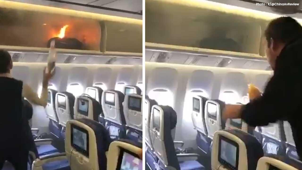 Air China Flight Diverted After Passenger Luggage Battery Sparks Fire Air China Flight Diverted After Passenger Luggage Battery Sparks Fire