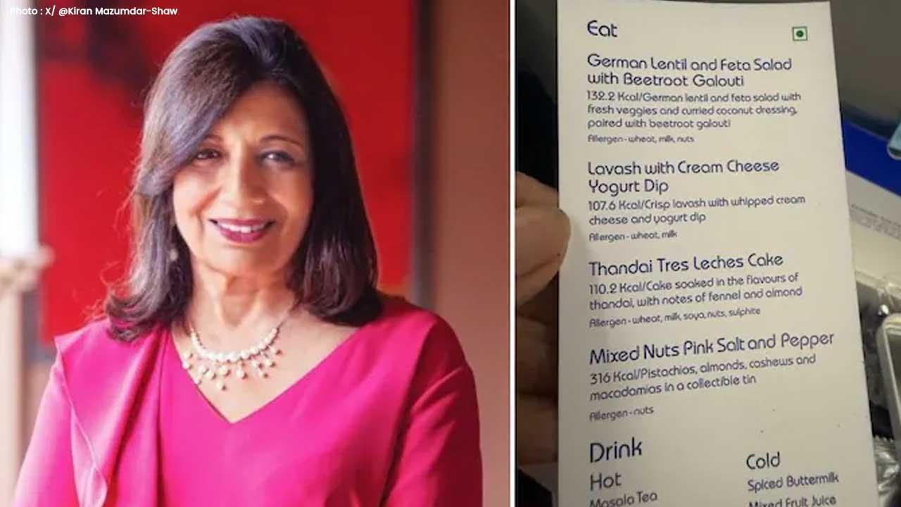 Kiran Mazumdar-Shaw Calls IndiGo’s Gourmet Meal ‘Tasteless’