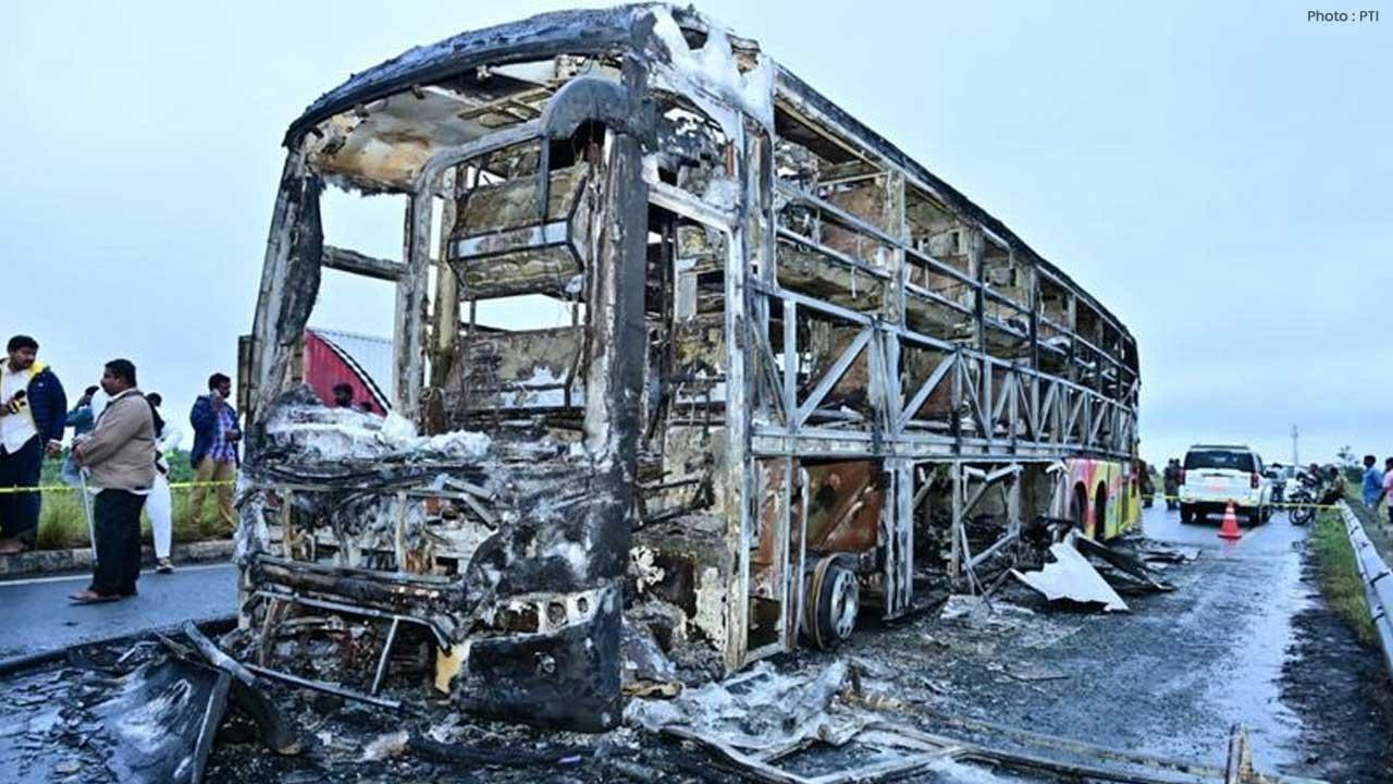 Tragic Bus Fire Claims 12 Lives in Kurnool