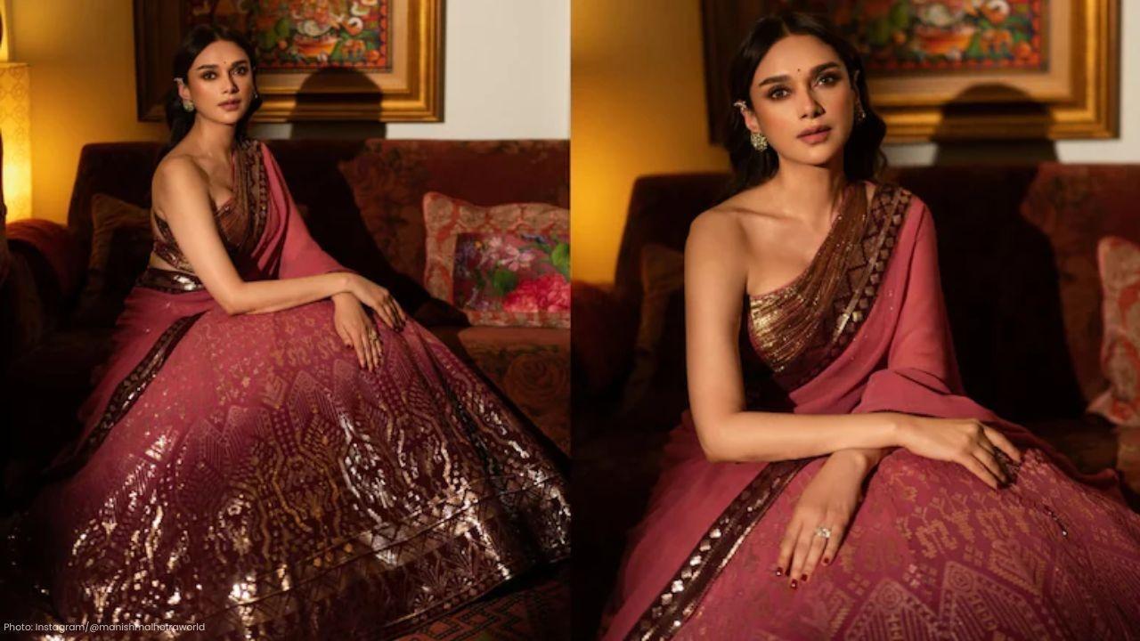 Aditi Rao Hydari shines in Manish Malhotra’s regal lehenga Aditi Rao Hydari shines in Manish Malhotra’s regal lehenga