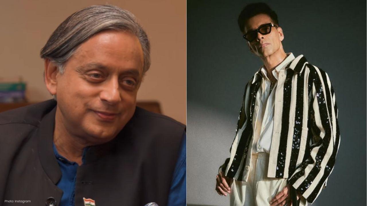 Shashi Tharoor’s wry reply to Karan Johar’s televised comparison