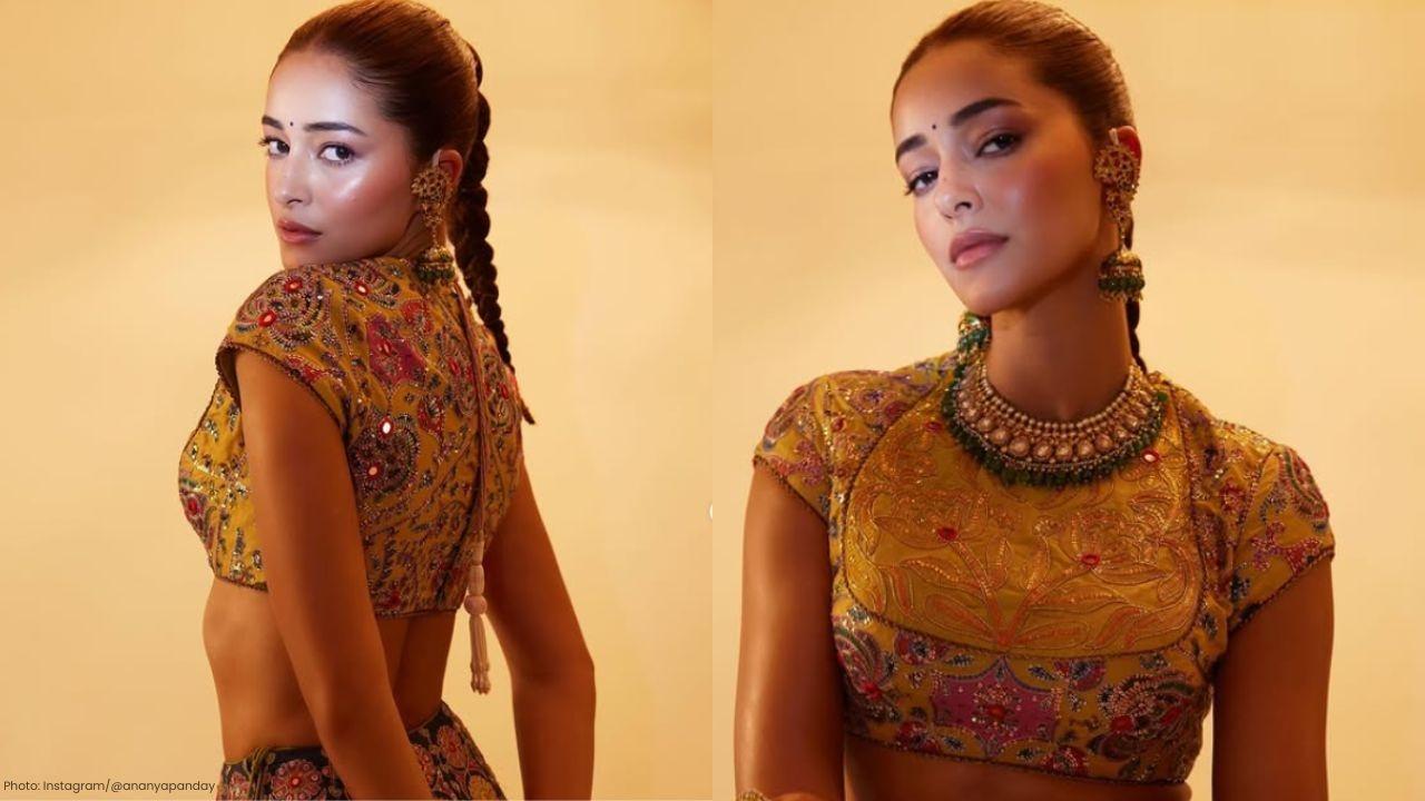 Ananya Panday turns heads in black lehenga at Deeya Shroff’s mehendi