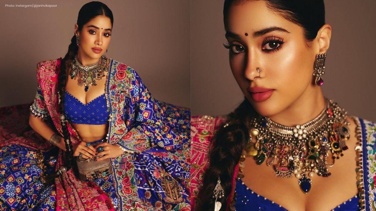 Janhvi Kapoor embraces Gujarati craft in Jigya Patel lehenga at friend’s wedding