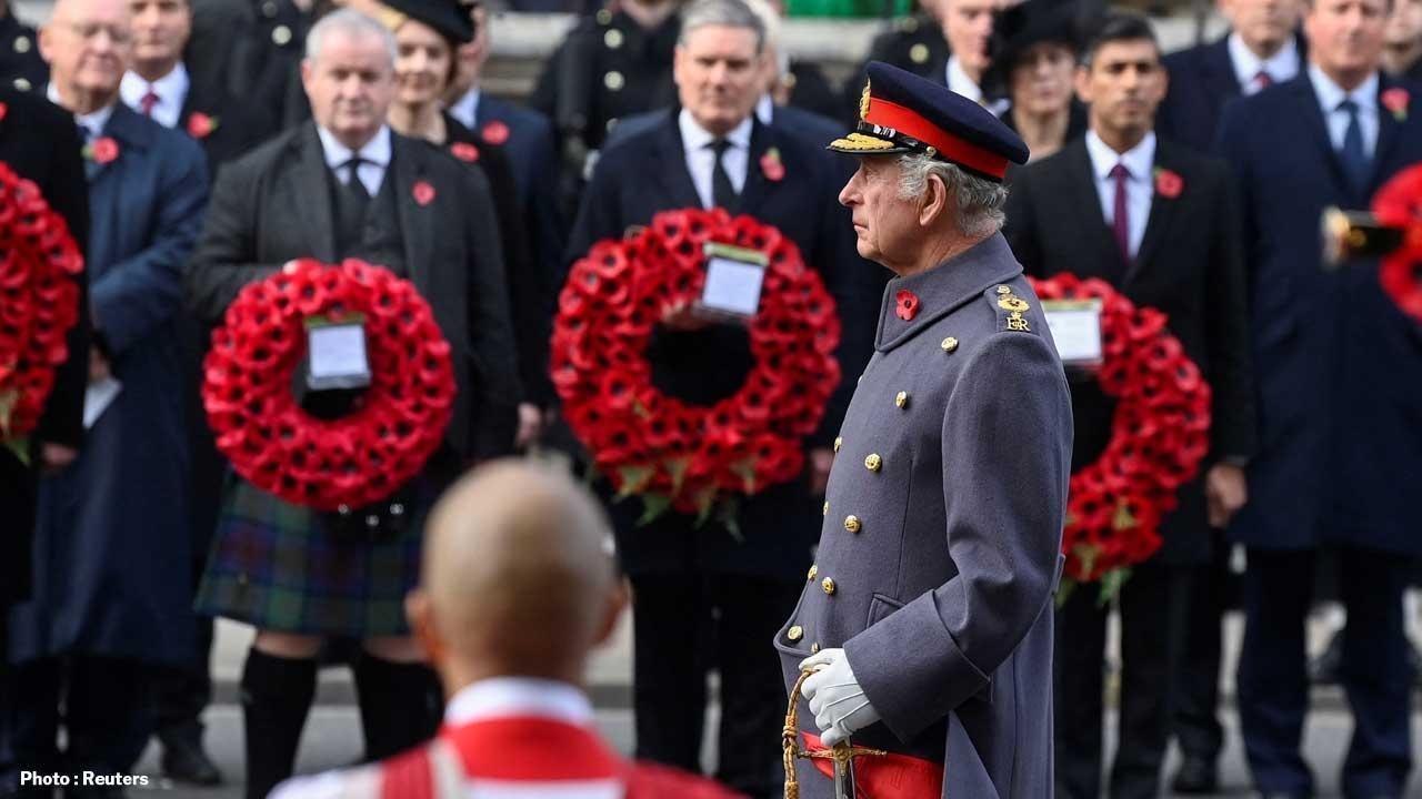 King Charles III Presides Over Remembrance Day Event in London