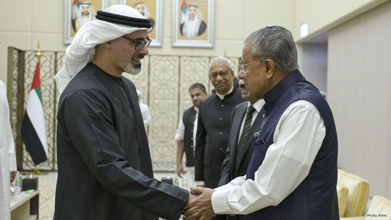 Sheikh Khaled and Kerala's Chief Minister Strengthen UAE-India Ties