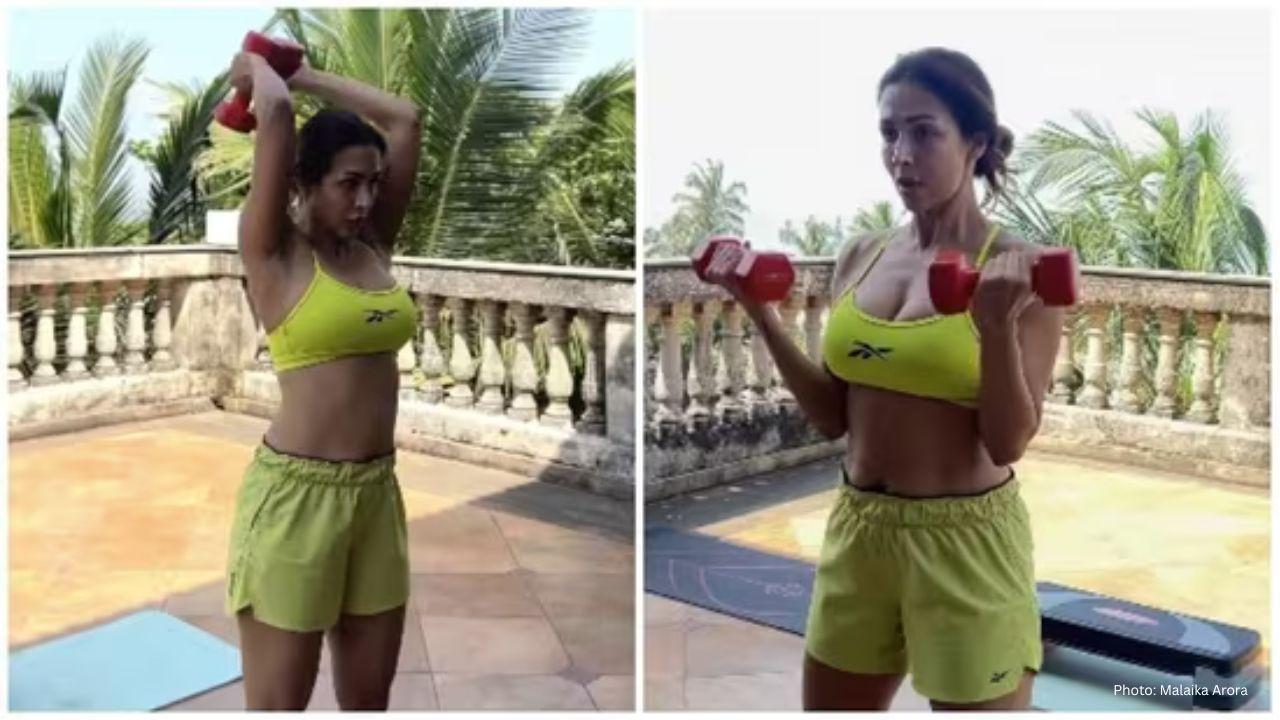 Malaika Arora Unveils 5 Simple Dumbbell Exercises for Toned Arms and Core Strength