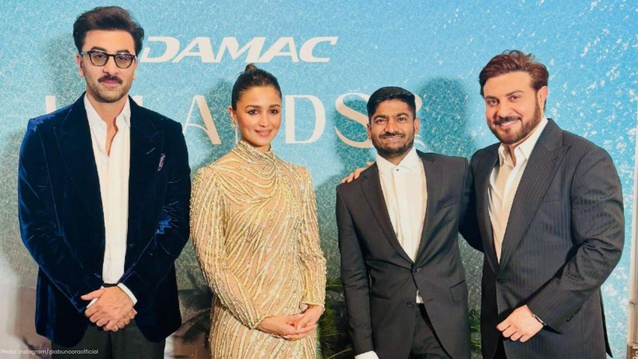 Alia Bhatt Stuns in a Classic Bob Mackie Ensemble Alongside Ranbir