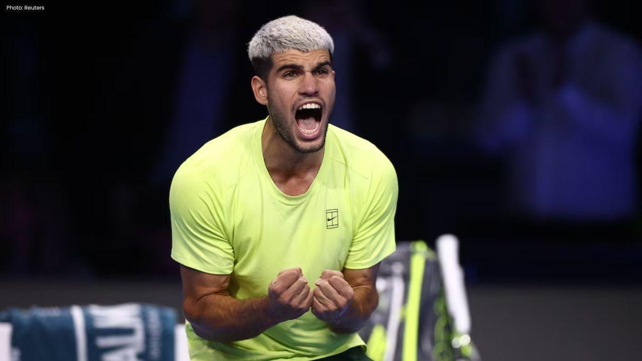 Alcaraz Clinches Top Spot With Victory Over Musetti at ATP Finals