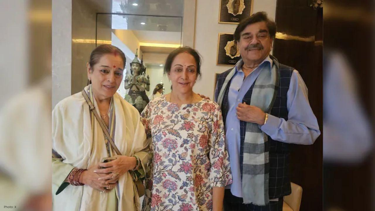 Shatrughan Sinha Checks In on Hema Malini as Dharmendra Recovers