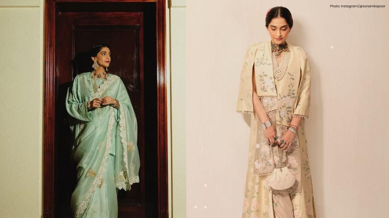 Sonam Kapoor Dazzles in Pastel Outfits at Dubai Wedding