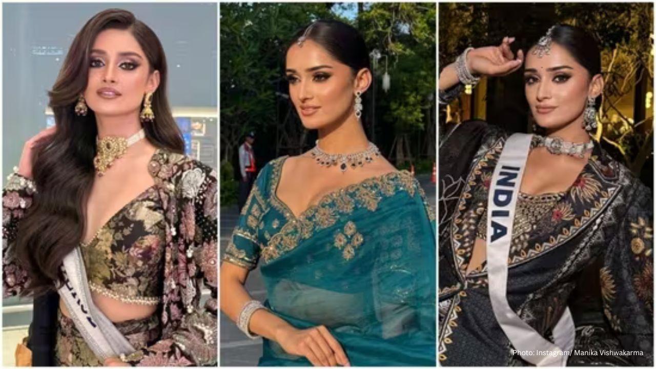 Manika Vishwakarma Dazzles in Traditional Attire at Miss Universe 2025
