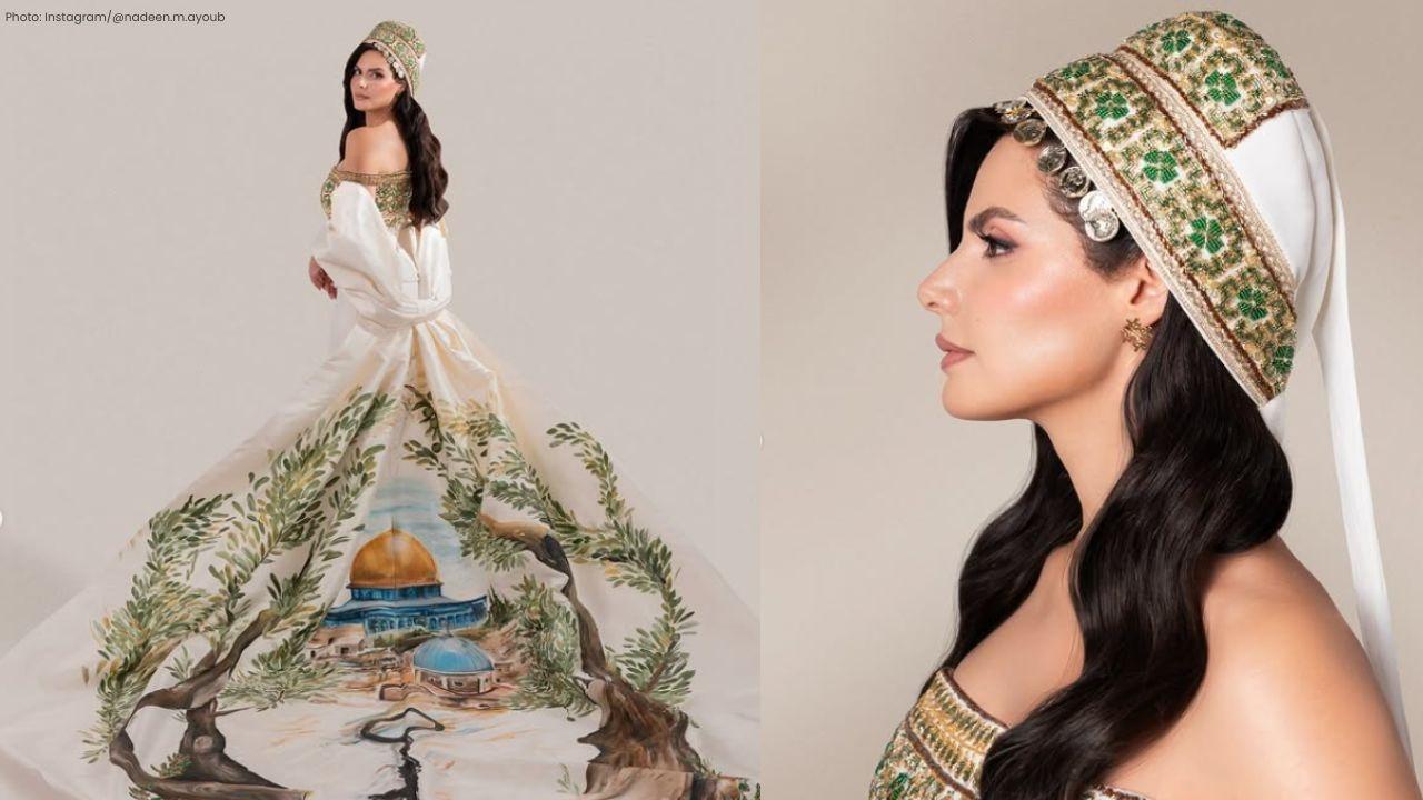 Nadeen Ayoub Showcases Palestinian Heritage at Miss Universe