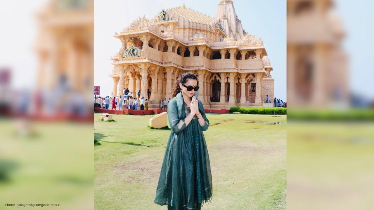 Kangana Ranaut Prays at Somnath and Dwarka Temples in Gujarat