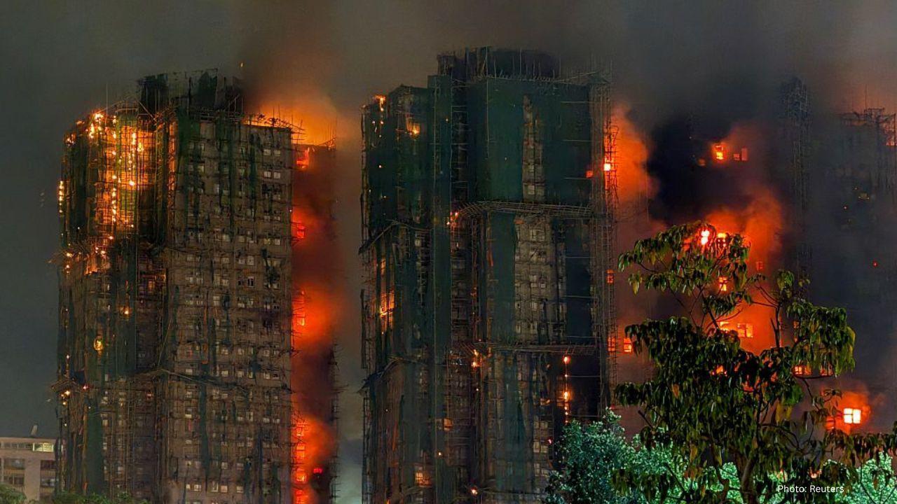 Tragic Fire in Hong Kong High-Rise Claims 55 Lives; Police Cite Construction Firm's Negligence