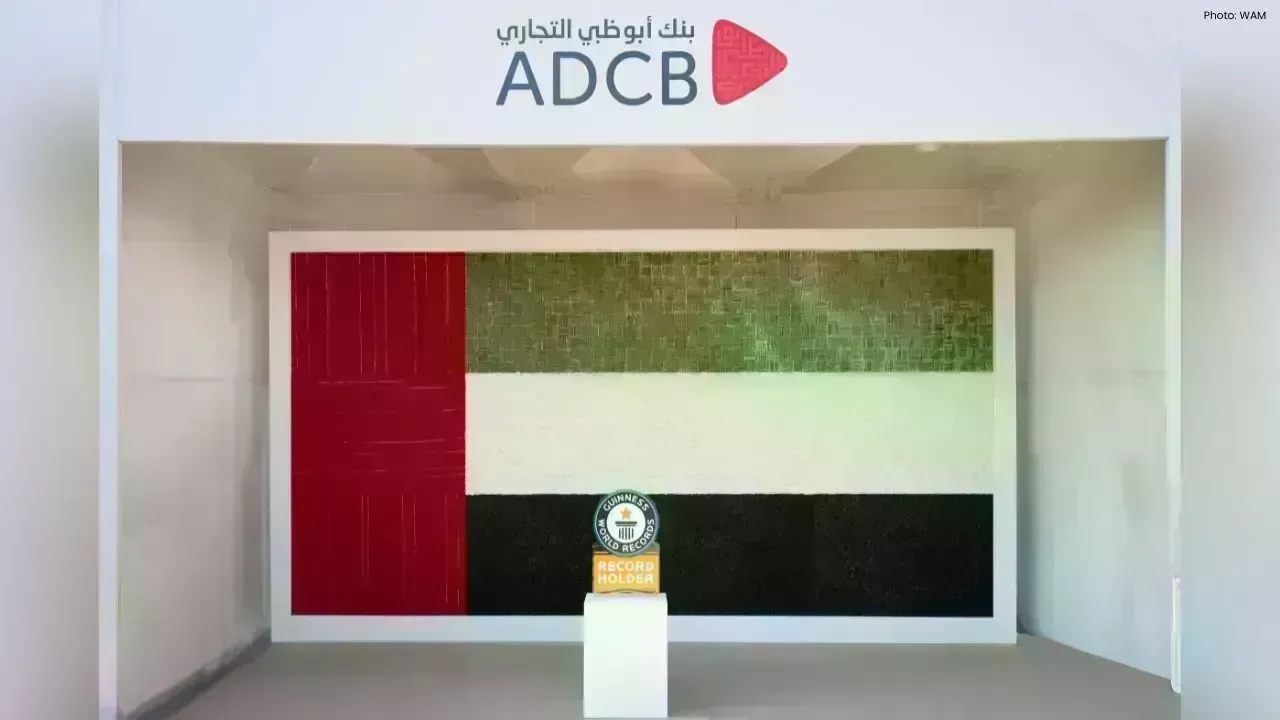 ADCB Breaks Records with Massive Eco-Friendly UAE Flag