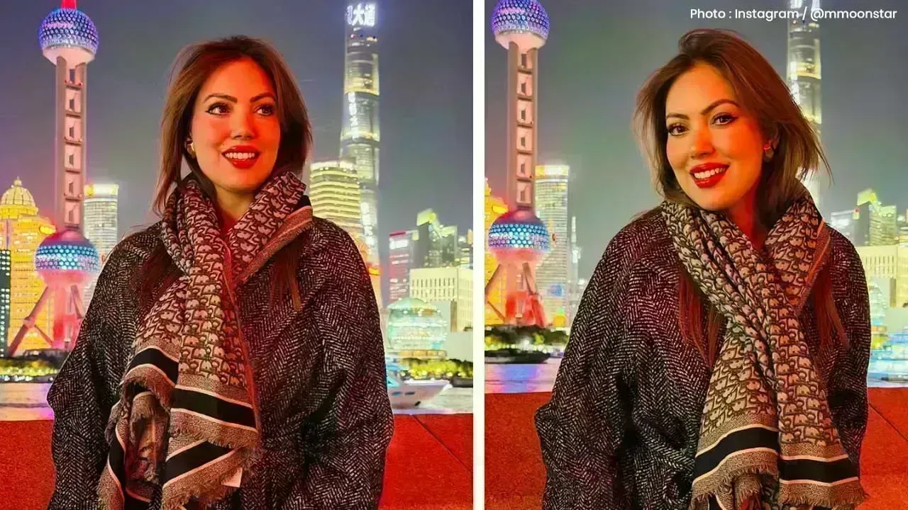 Munmun Dutta Shines in Stylish Robe Dress During Her Shanghai Trip