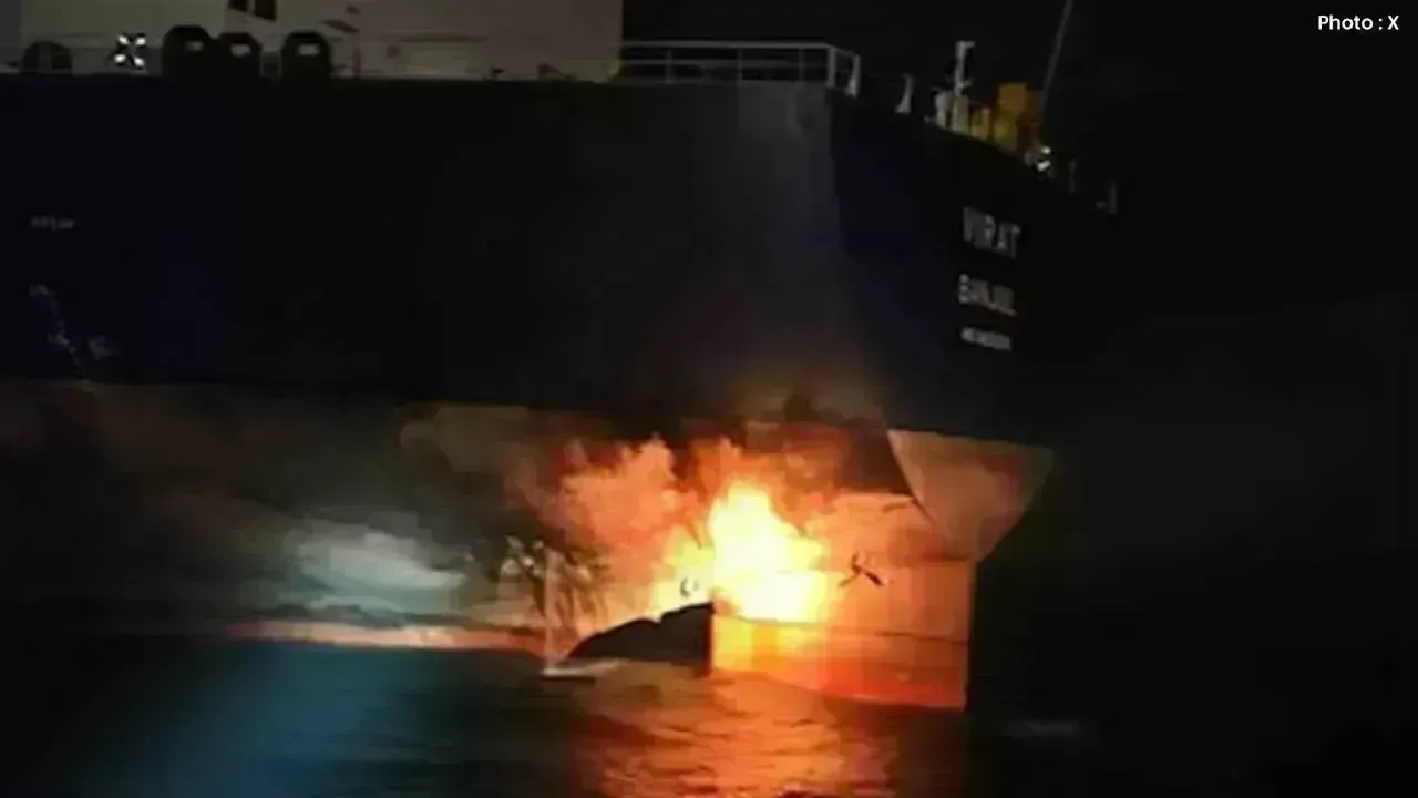 Unmanned Vessel Hits Russian Tanker Virat Of Turkey Black Sea