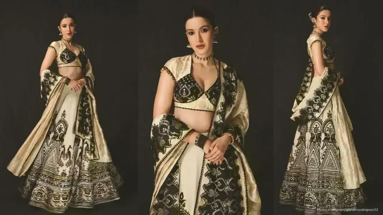 Shanaya Kapoor Dazzles in Timeless Couture for Wedding Festivities