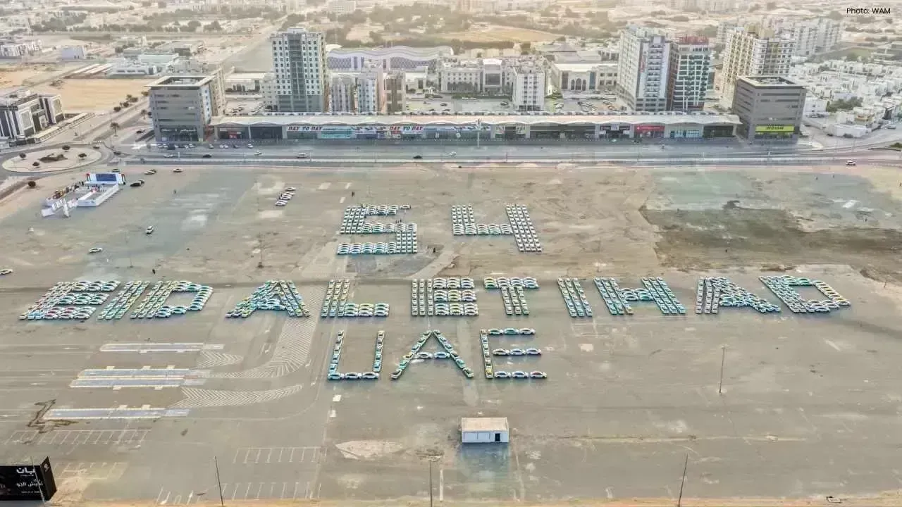Ajman Achieves Guinness Record for Largest Eid Celebration Phrase