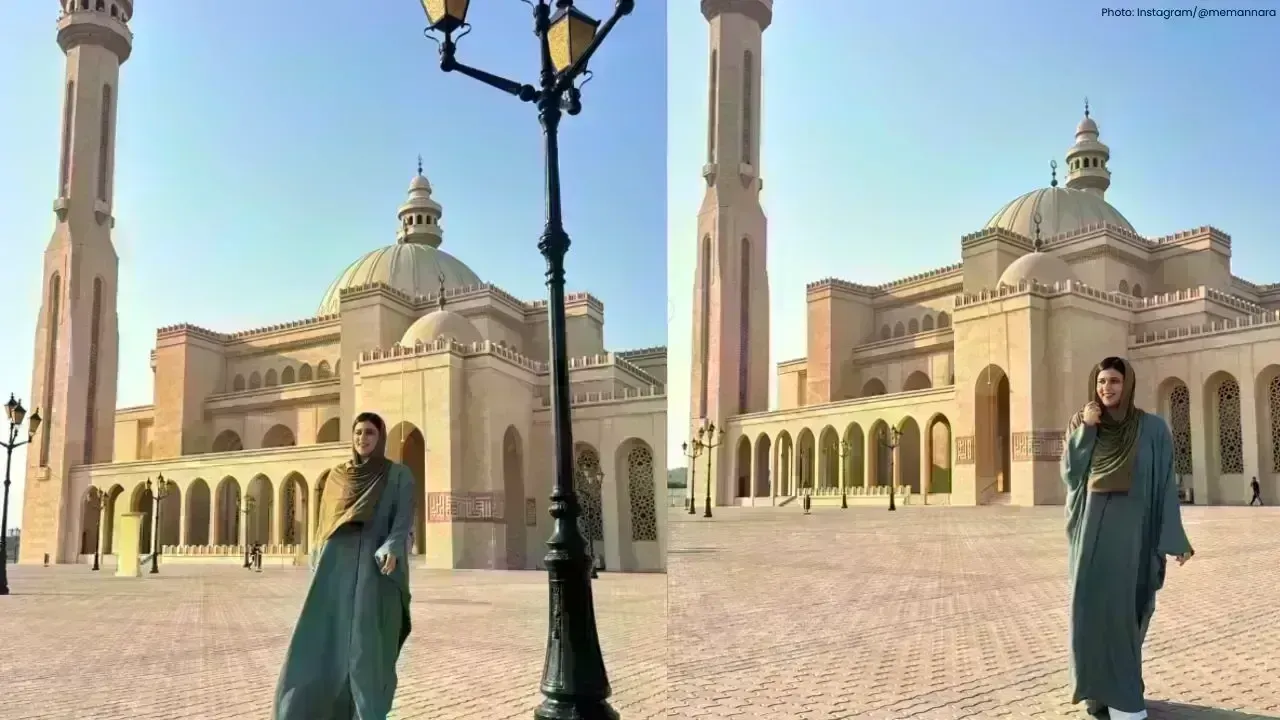 Mannara Chopra Finds Serenity at Bahrain's Grand Mosque