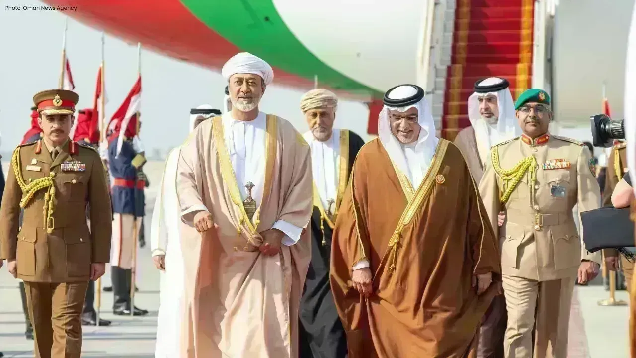 Sultan Haitham Arrives in Bahrain for the 46th GCC Summit
