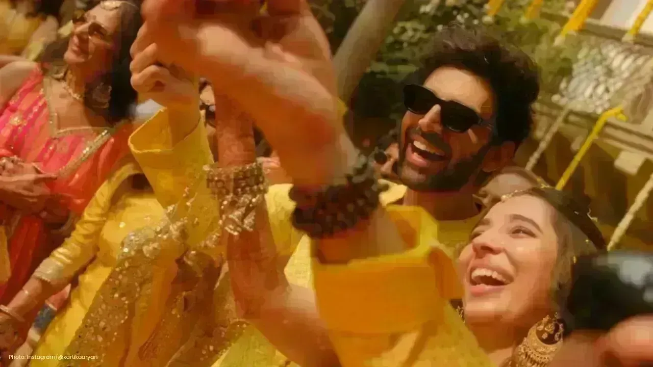 Kartik Aaryan Exudes Joy at Sister's Haldi Celebration
