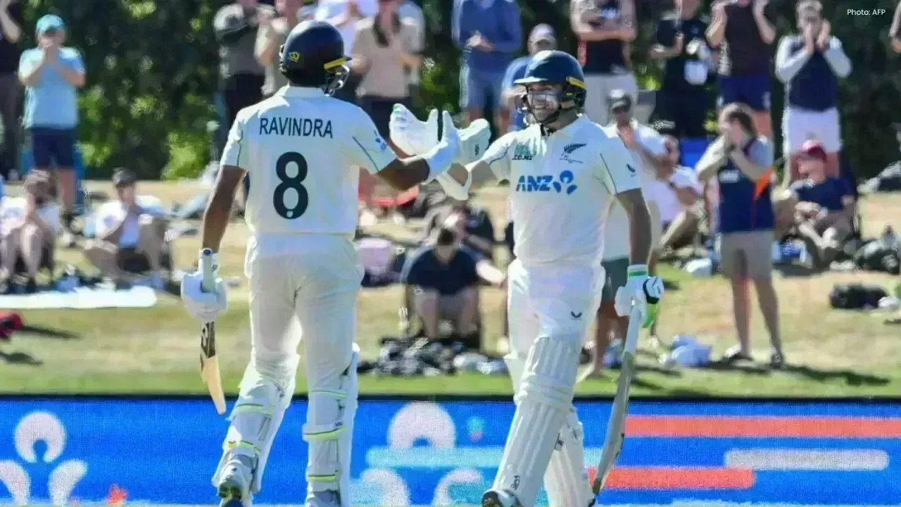 Ravindra's 176 Powers New Zealand to Strong Lead Against West Indies