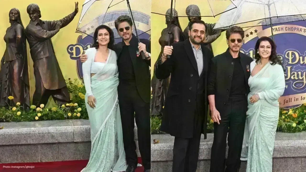 SRK and Kajol Celebrate DDLJ's 30th Anniversary with Statue Unveiling
