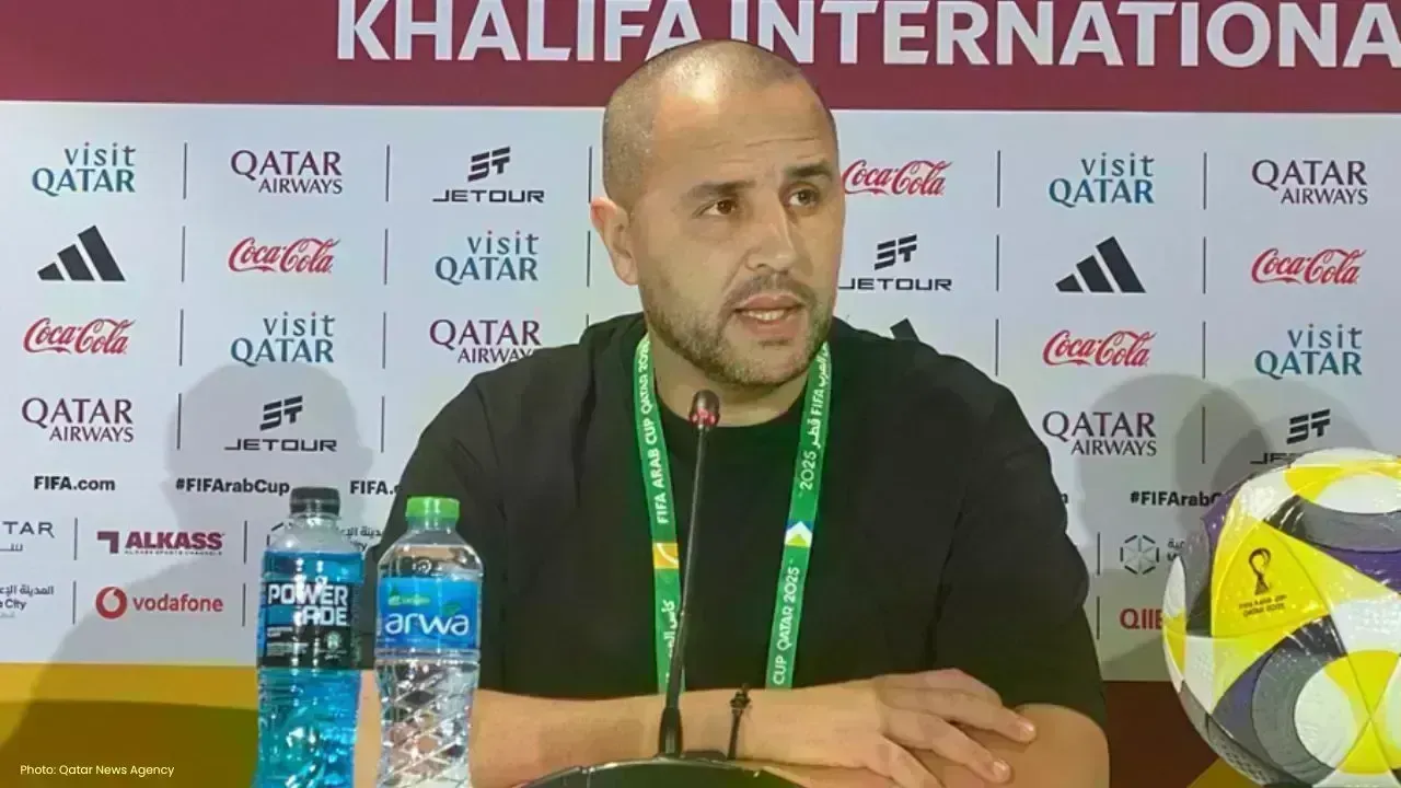 Bougherra Celebrates Algeria's Win Over Iraq in Arab Cup