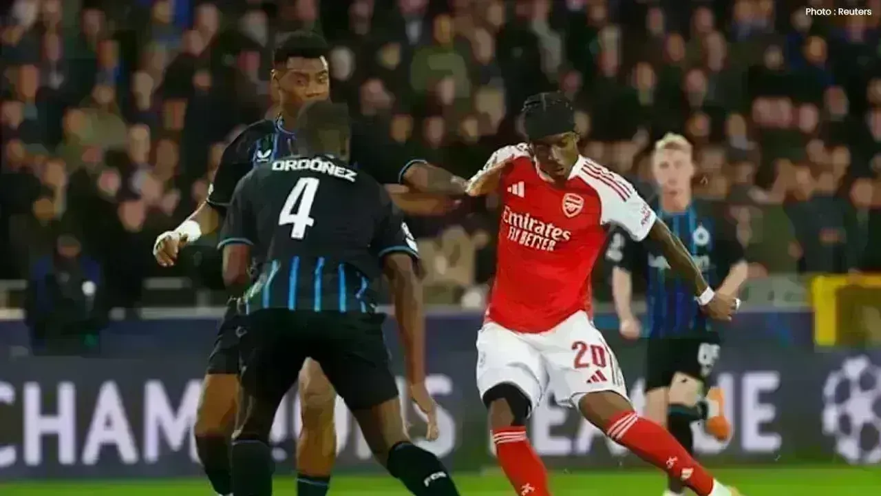 Noni Madueke Shines Again as Arsenal Beats Club Brugge 3-0
