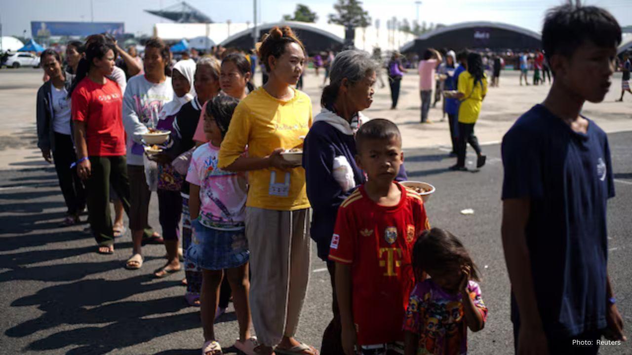 Displaced Cambodian Families Seek Refuge Amidst Escalating Border Violence