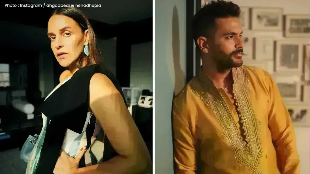 Karan Johar Reunites Neha Dhupia and Angad Bedi After Rejection