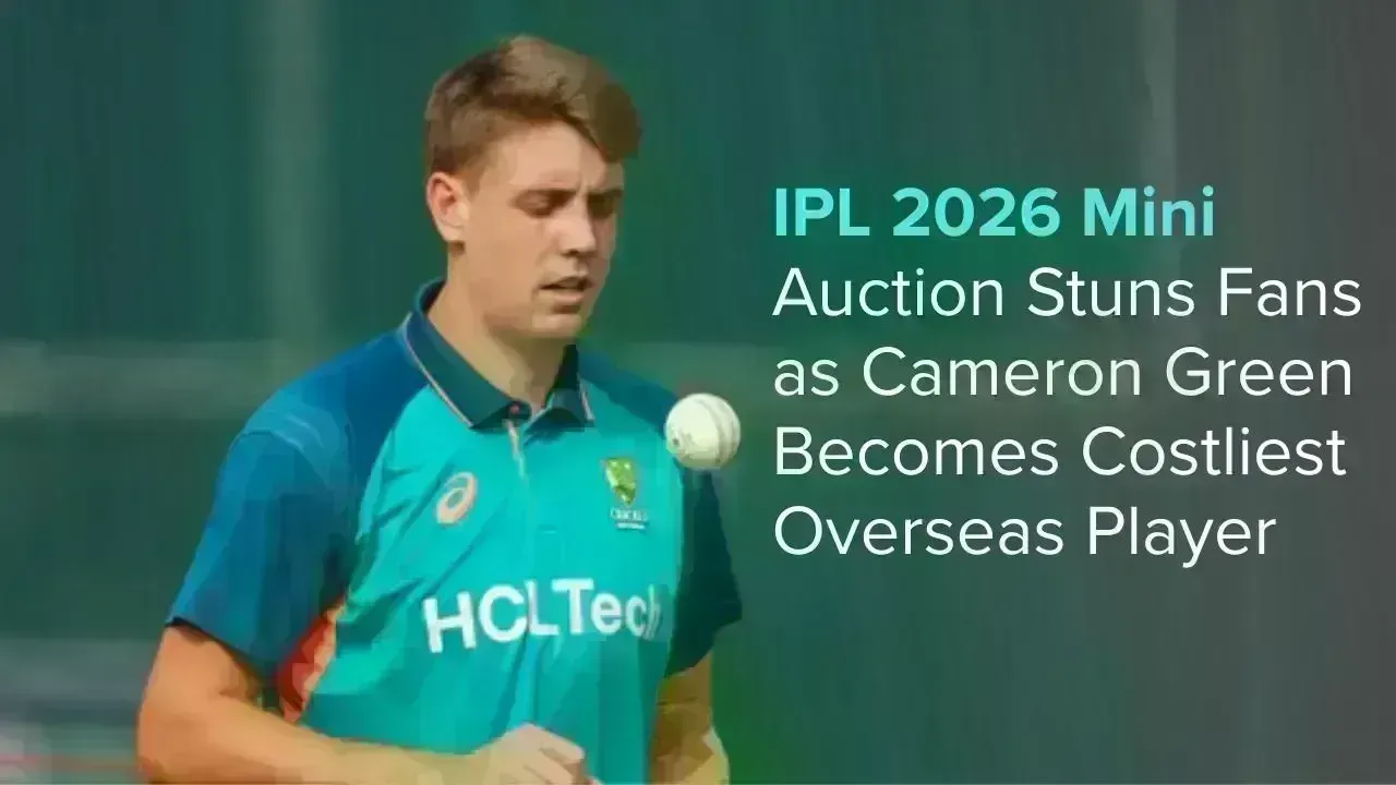 Cameron Green Sets Record as Costliest Overseas Player in IPL 2026 Mini-Auction