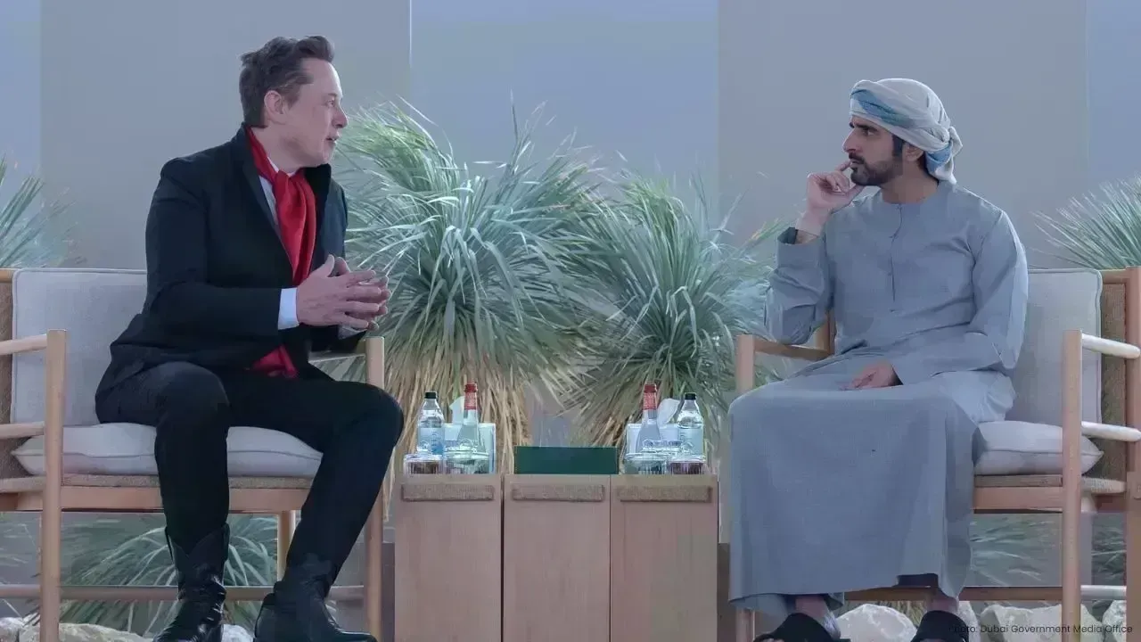 Sheikh Hamdan Engages with Elon Musk to Enhance Global Tech Collaboration