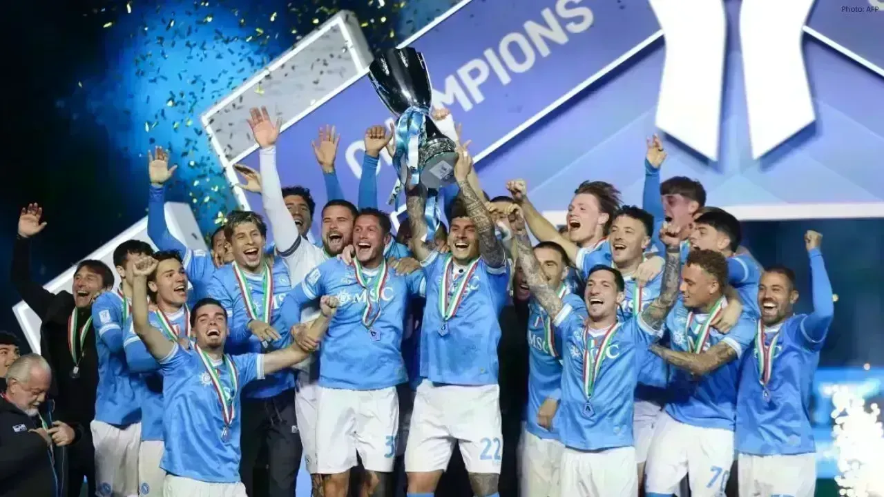 Napoli Clinches Italian Super Cup After 2-0 Victory Against Bologna