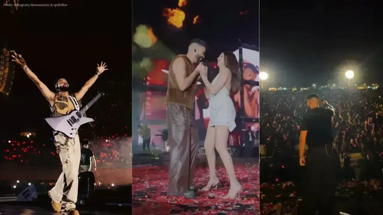 Tara Sutaria and Veer Pahariya’s AP Dhillon Concert Moment Sparks Buzz