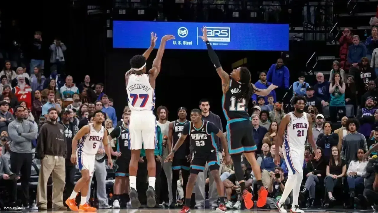 Rookie Edgecombe’s 3-pointer lifts 76ers over Grizzlies in OT thriller
