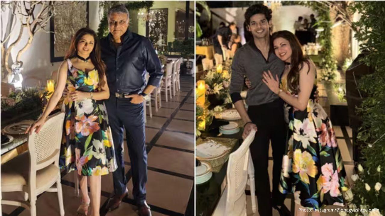 Bhagyashree Welcomes New Year at 56, Dazzles in Floral Midi Dress with Family