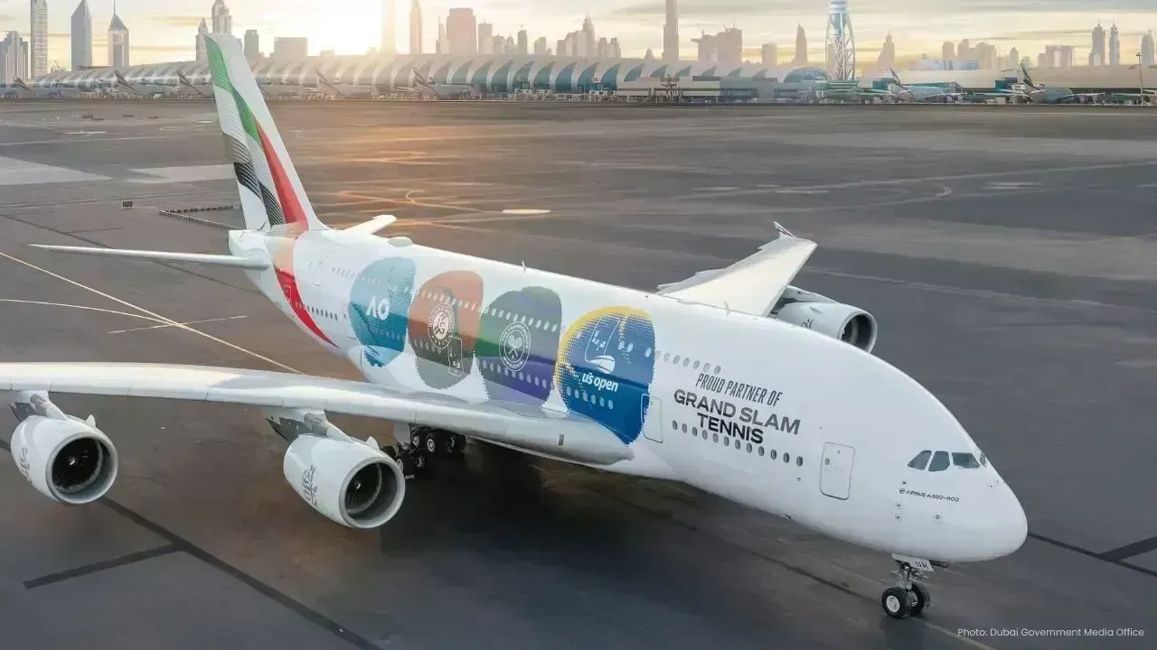 Emirates Launches Grand Slam Themed Airbus A380