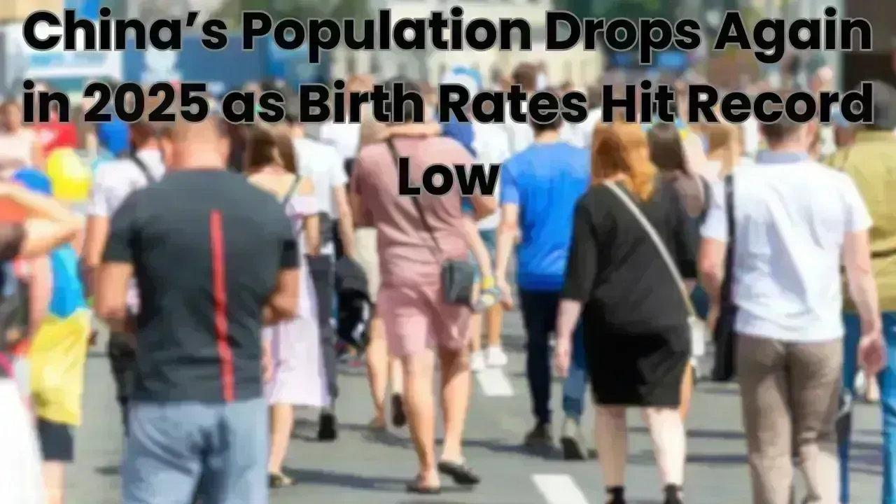 China’s Population Drops Again in 2025 as Birth Rates Hit Record Low