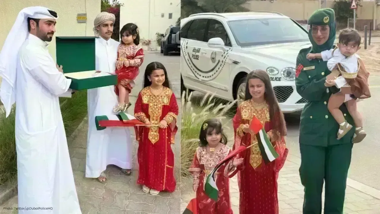 UAE Flags Distributed by Dubai Police to Promote Unity