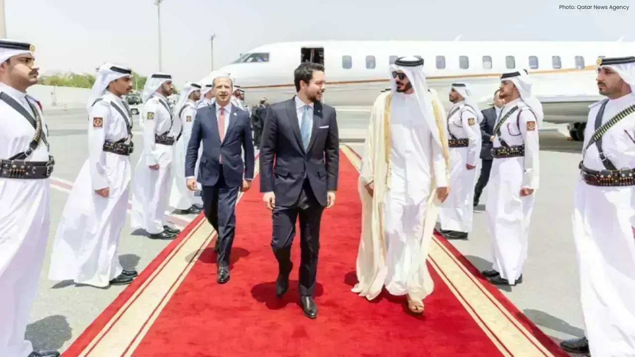 Crown Prince Al Hussein of Jordan Visits Doha